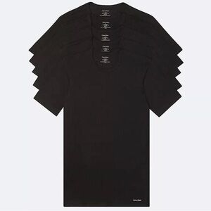 Calvin Klein Men's Classic Black undershirts pack of 5